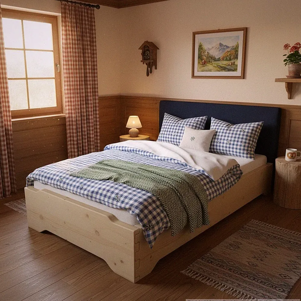 1 Naturholzbett Stapelbett Gästebett Holzbett Einzelbett 70 80 90 120 x 200 220