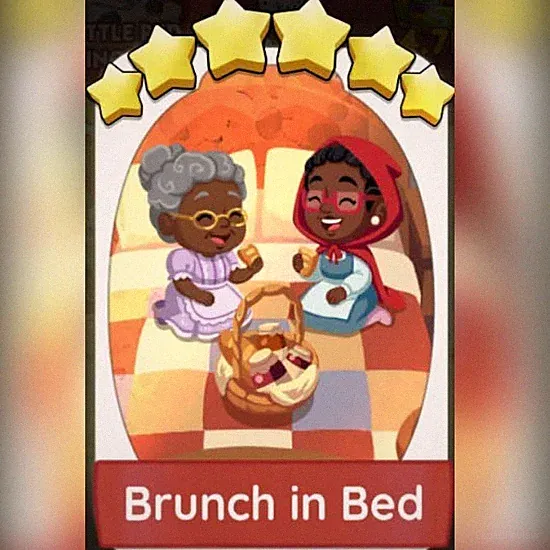 1 x Brunch im Bett 6⭐ Aufkleber Monopoli_Go! - Topseller (SCHNELLER VERSAND)