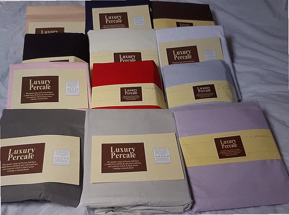 19"x 48" Neu Packung 4 Fuß Größe Nackenrolle Kissenbezug - 5 Farben verfügbar