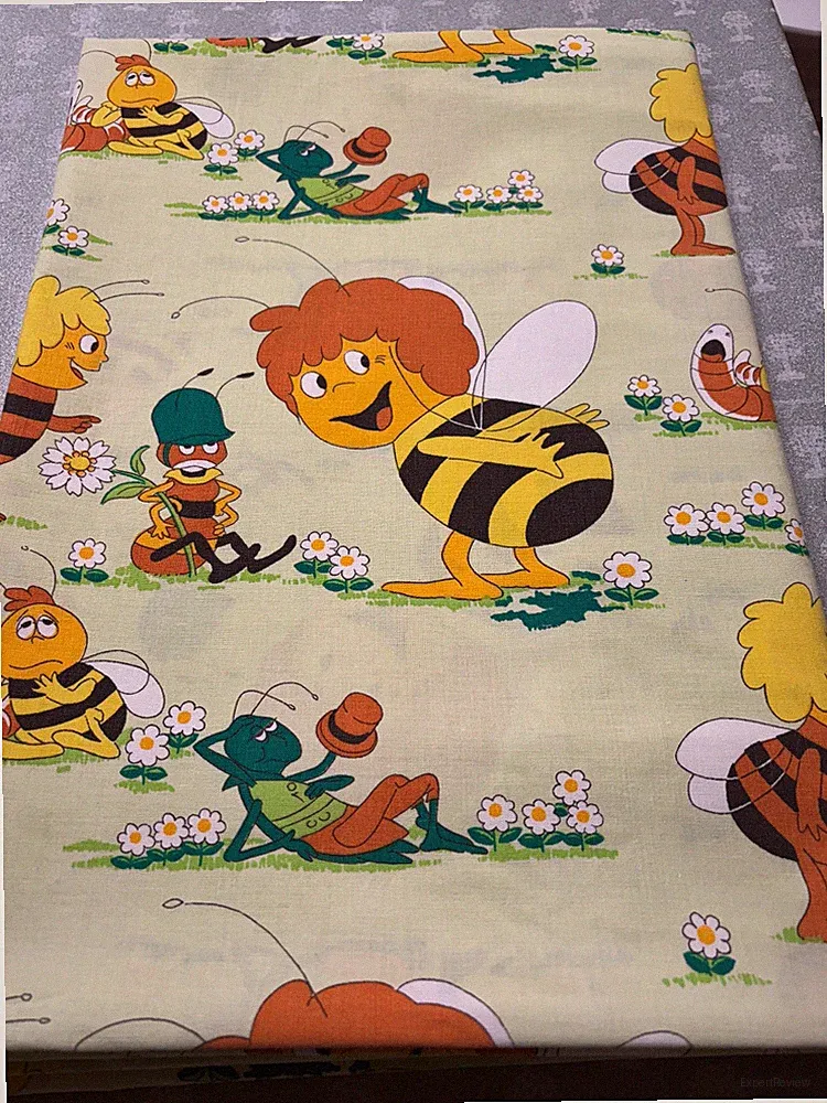 💥 2 tlg. Biene Maja Bettwäsche Vintage Apollo Film 1979-80x80 Kissen-135x200 cm
