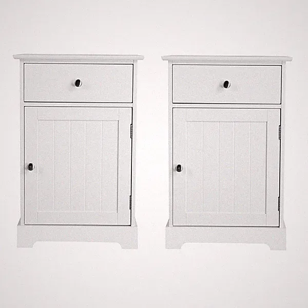 2 x Nachtschrank Nachtisch Boxspringbett Kommode Schrank Schublade Schlafzimmer