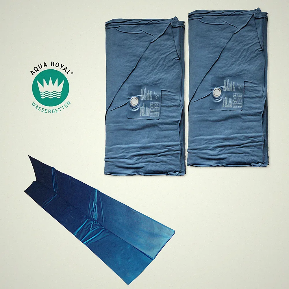 2 x Wasserkern DUAL & Trennwand Wasserbettmatratze Softside Set Wasserbetten