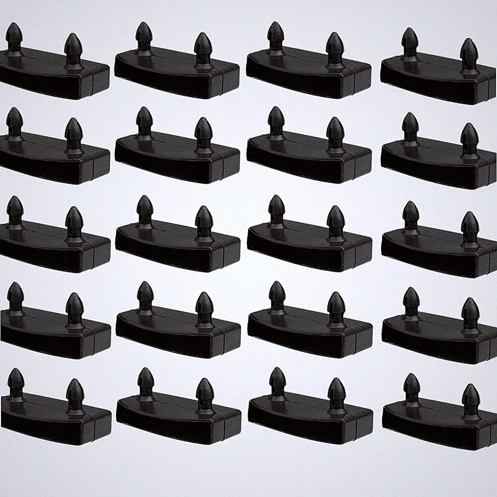 20 Stück Lattenrosthalter für Bett 53 mm für Doppelbett schwarz