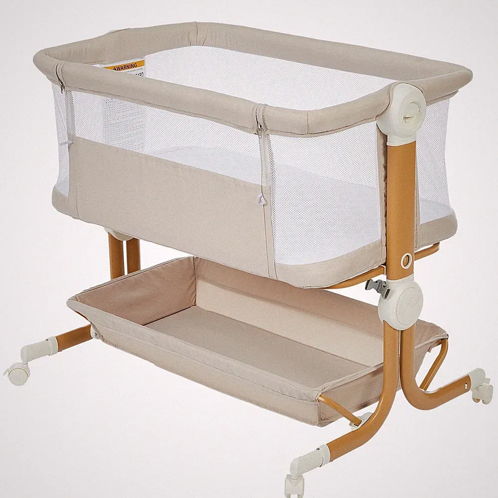 3 in1 Kinderbett Babybett Beistellbett Babywiege Zustellbett Matratze mit Rollen
