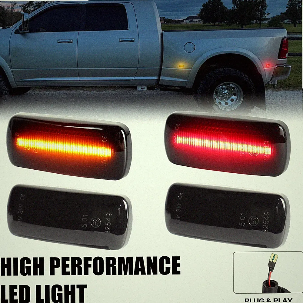 4x LED Seitenmarkierungsleuchten Für 2010-18 Dodge RAM 2500HD 3500HD Dually Bed
