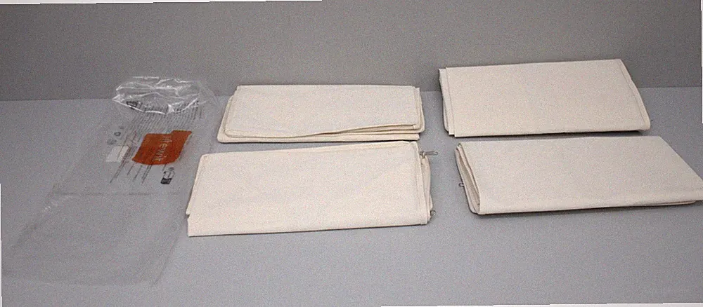 4x Lifewit Bettdecken 60L Aufbewahrungstasche mit Griffen & Deckel Beige NEU