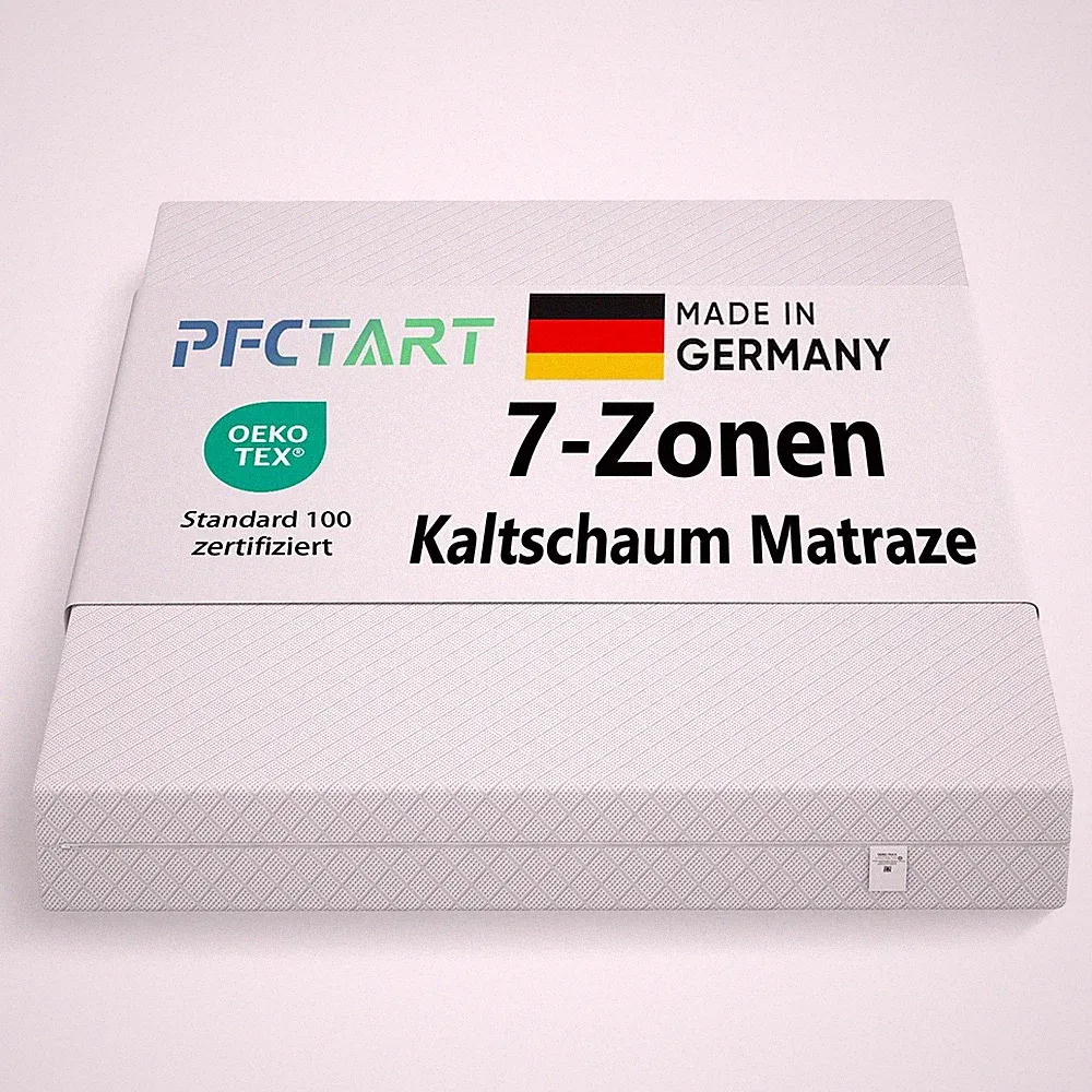 7-Zonen Kaltschaum Matratze 90 / 140x200 60°C Waschbar für Einzelbett Doppelbett