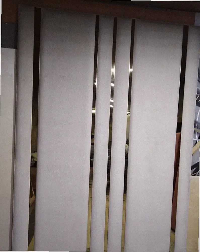80 Zoll hohes Wand Kopfteil bodenstehend weicher Plüsch Samt | Panel Design