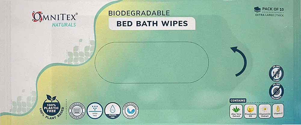 900x Omnitex biologisch abbaubare extra große & dicke Bett Badetücher - 90 x 10 Stück