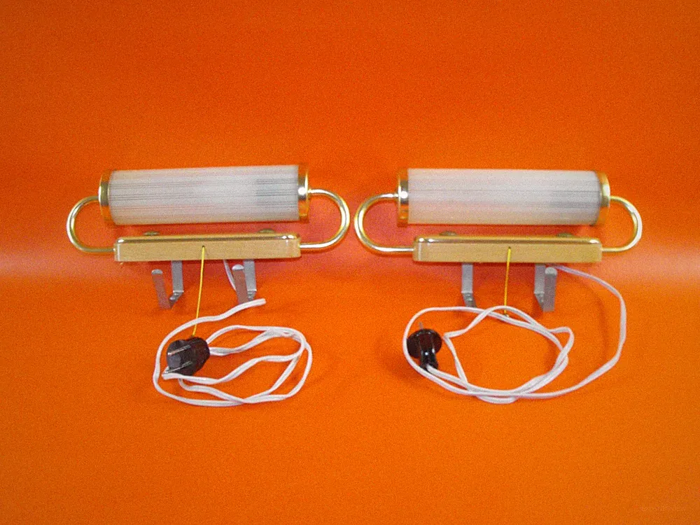 alte Lampe Wandleuchte Bilderleuchte Bettleuchte Mid Century Vintage 2 Stück
