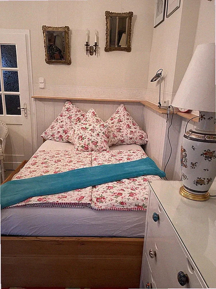 Ausverkauf Neu 2 X Bettwäsche Rosali 140 X 200 + 80 X 80 cm weiß geblümt