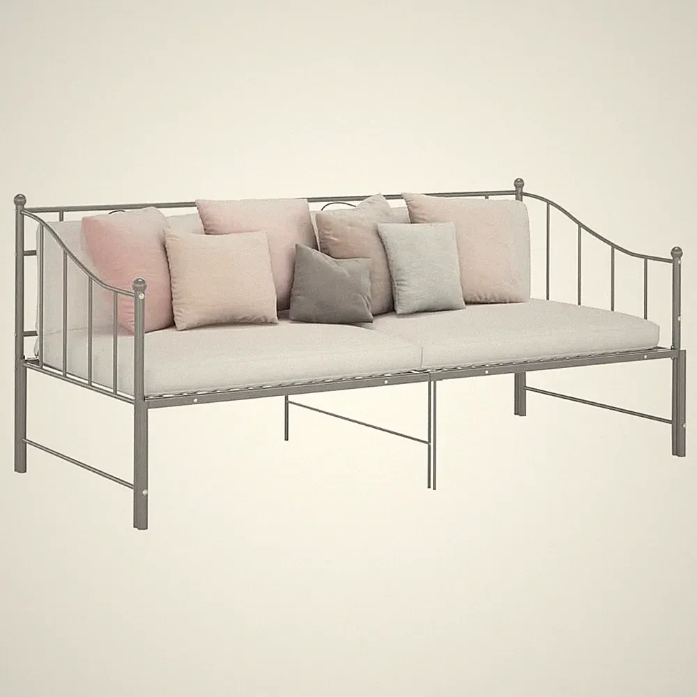 Ausziehbett 90x200cm Tagesbett Schlafsofa Metallbett Viele Farben