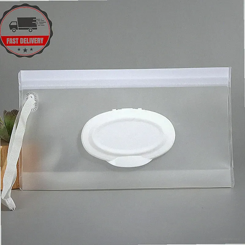 Baby Feuchttuchbeutel EVA Flip Cover Taschentuchbox süß Druckknopf nachfüllbar Feuchttuch