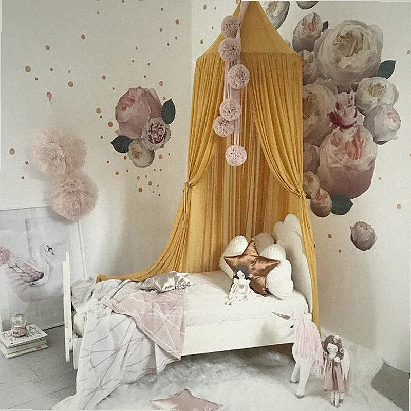 Baby Kinder Baldachin Betthimmel Moskitonetz Prinzessin Bett Kinder Nestchen CO