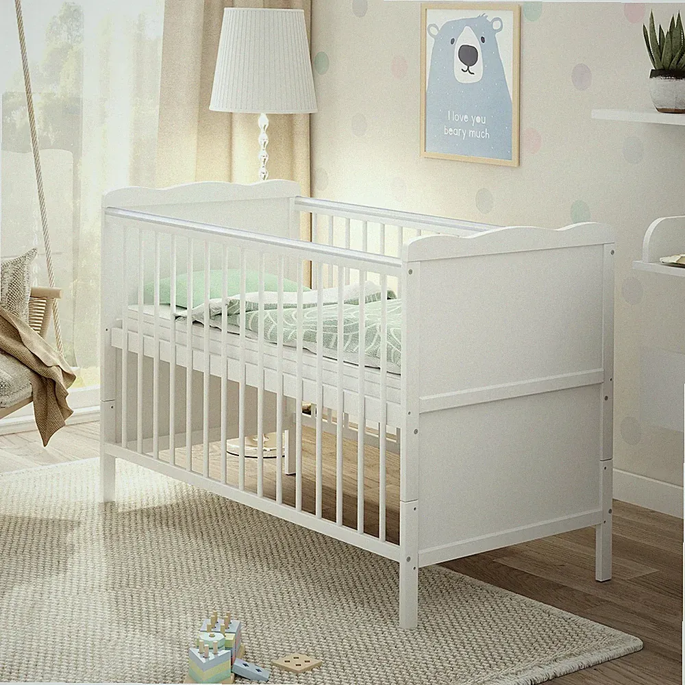 Babybett Kinderbett Juniorbett 2in1 Max 120x60 mit Matratze
