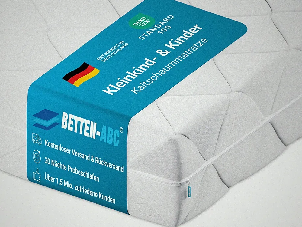 Babymatratze Bambini, Bezug waschbar, mit Klimawatte