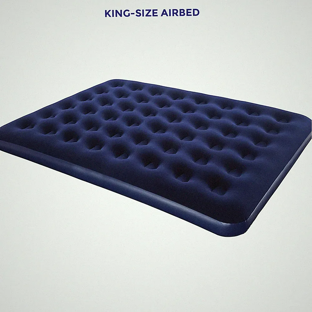 Bestway Easy Inflate King Size Luftbett aufblasbar beflockt Luftbett 80x73x8,5"