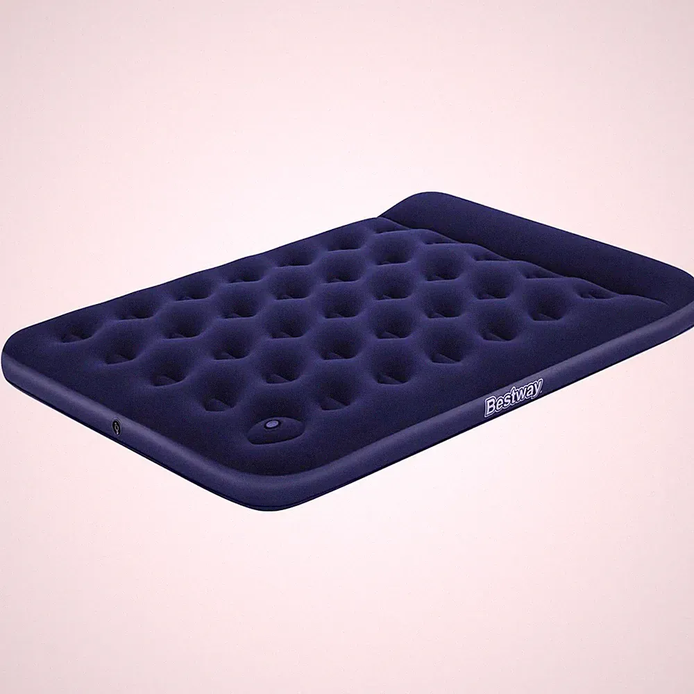 Bestway Luftbett Air Mattress Twin 191x137x28 cm Gästebett mit Fußumpe 67225