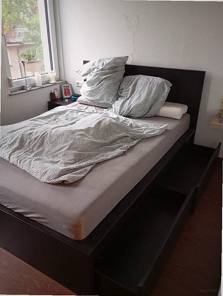 bett 140x200 mit matratze und lattenrost holz