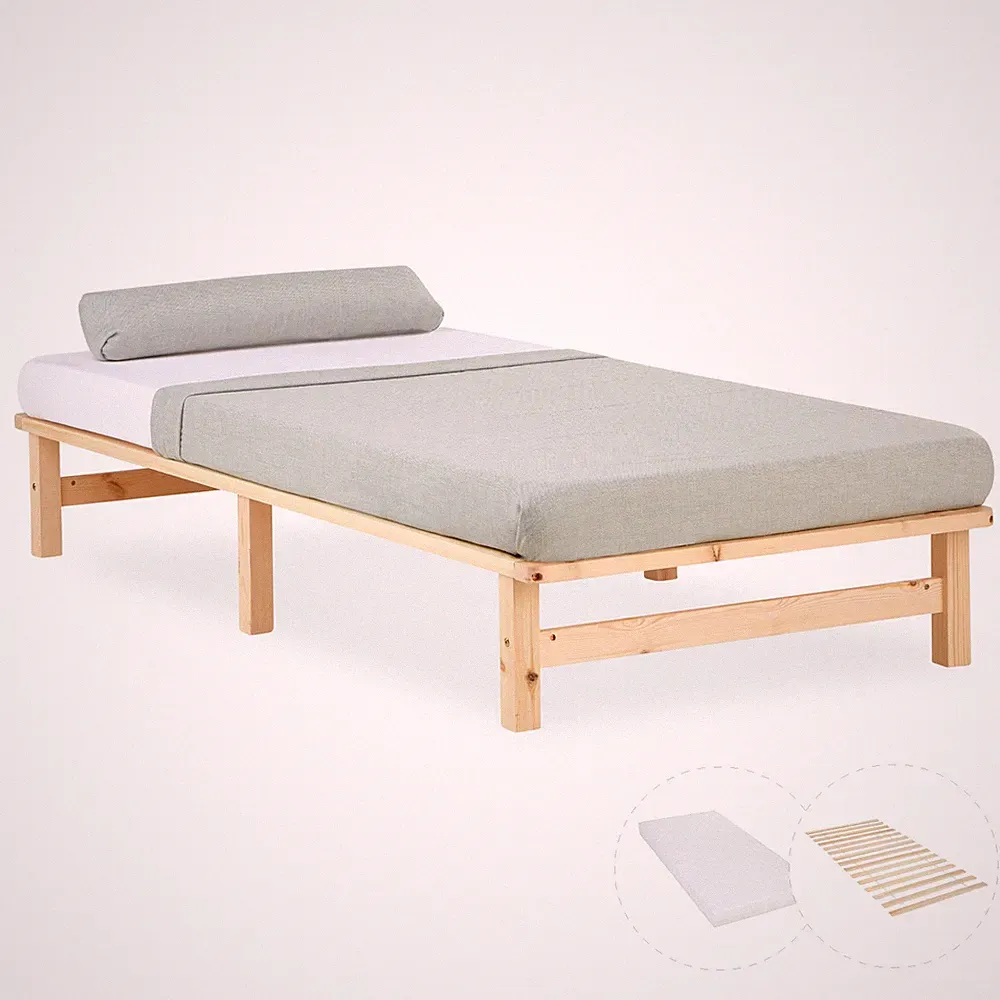 Bett 90 bis 160 x200 Holz Matratze Lattenrost Einzelbett Doppelbett Homestyle4u