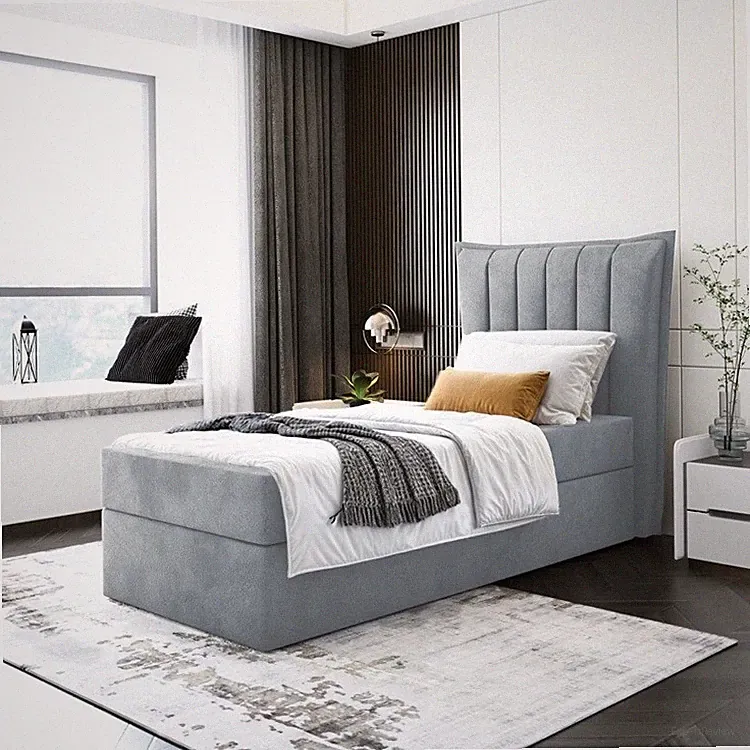 Bett Boxspringbett LUMORA MINI mit Bonell-Matratze mit Schublade, Kinderbett H3