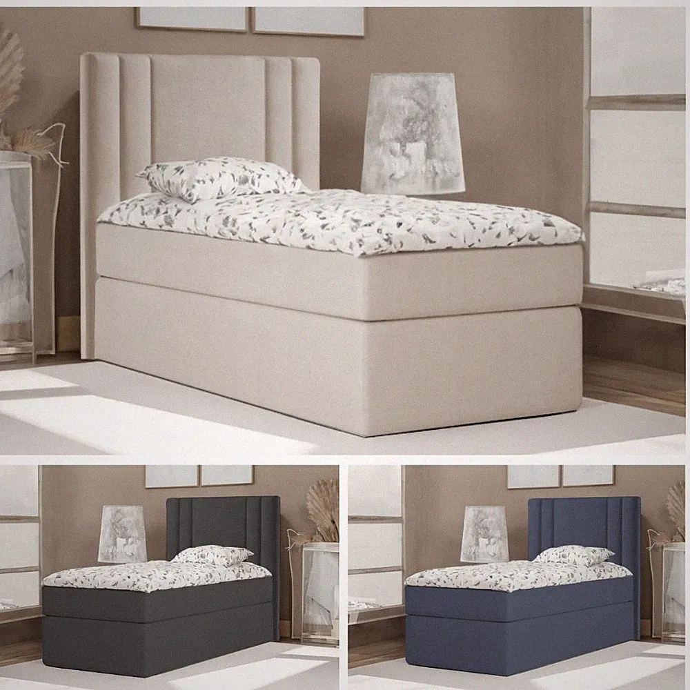 Bett Boxspringbett RALI MINI mit Bonell-Matratze, Kinderbett, LENGE 190 cm