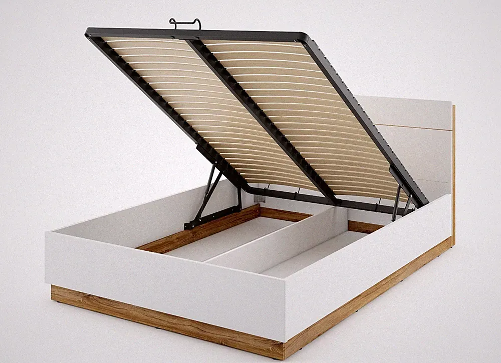 Bett DENTRO Mit Funktioneller Ablage Im Kopfteil Mit Rahmen Bettkasten Und Led