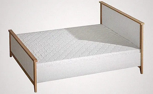 Bett Doppelbett 160x200cm Nash Eiche Andersen Kiefer mit Lattenrost 84367955