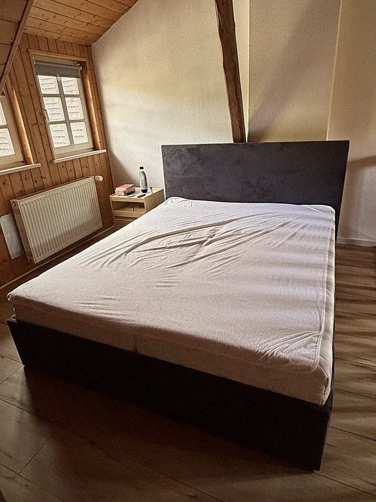 Bett Für 2 Personen Mit Lattenrost Und Matratze 160x200
