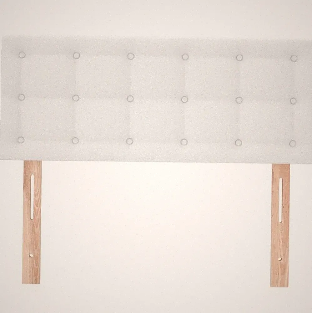 Bett Kopfteil 90x5x78- 88 weiß gesteppt Kunstleder edles Betthaupt universal