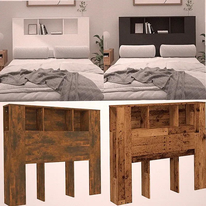 Bett Kopfteil mit Ablagen Betthaupt Regal Bettkopfteil 120x18,5x104,5 cm vidaXL