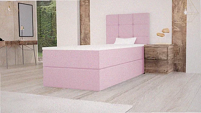 Bett MERA MINI Boxspringbett mit Bettkästen, Topper H3, Einzelbett, Stauraum