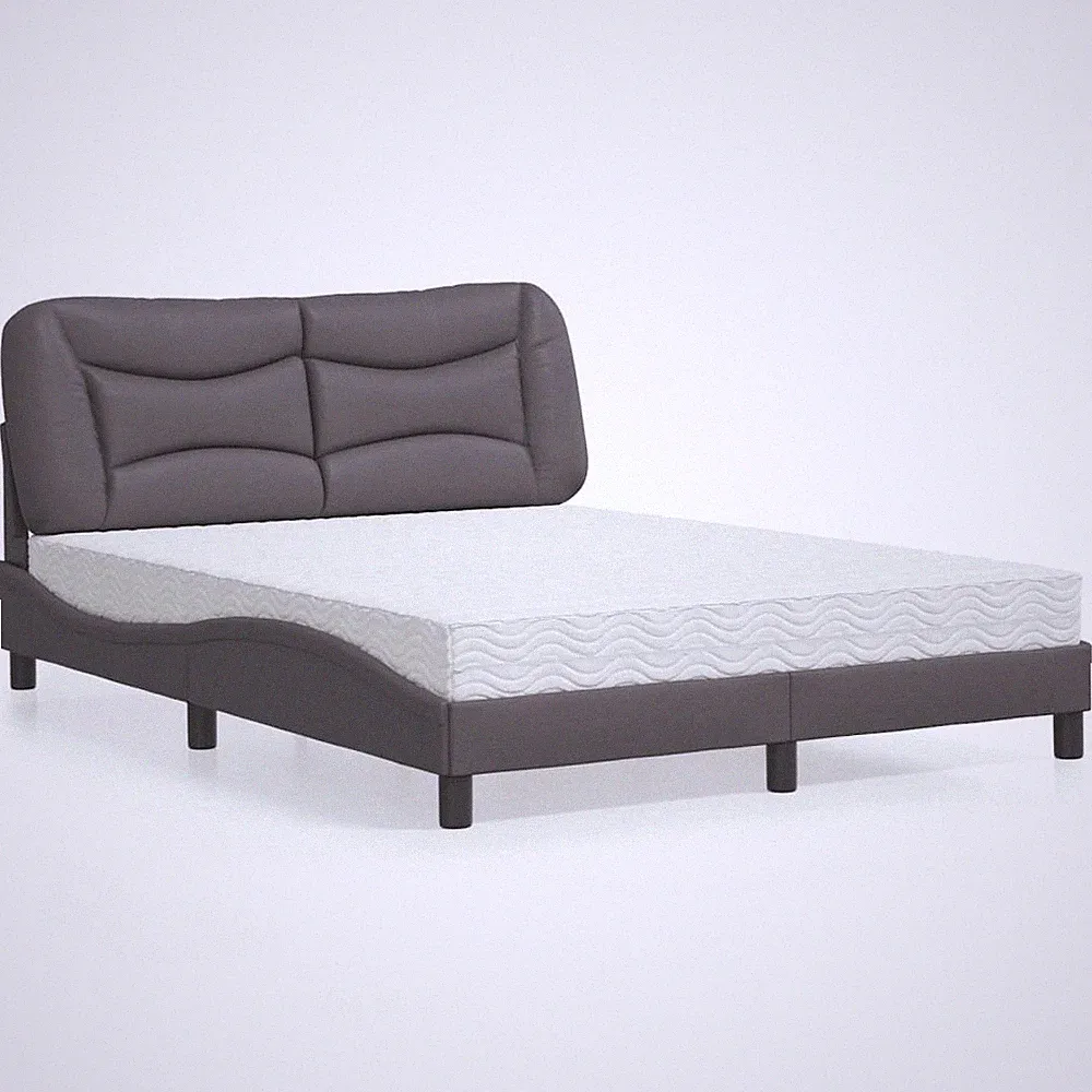 Bett mit Matratze Polsterbett Bettgestell Schlafzimmerbett Kunstleder vidaXL