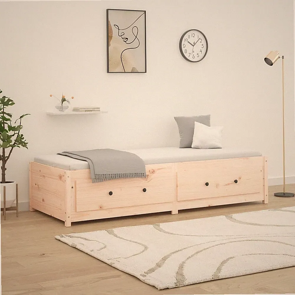 Bett mit Stauraum Jugendbett Tagesbett Bett mit Ziehbett Tandemliege 90x200
