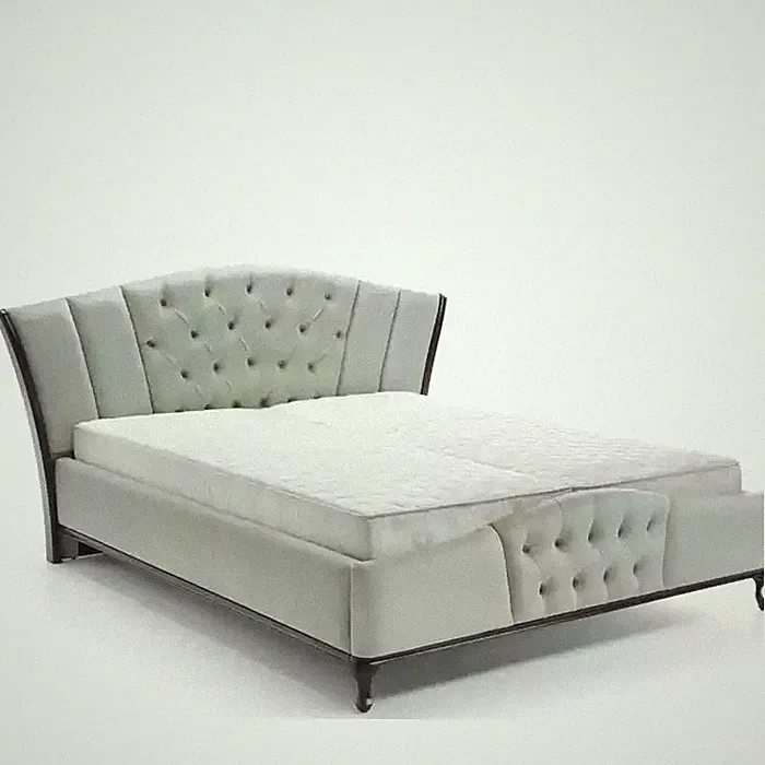 Bett Polster Design Luxus Doppel Hotel Betten Chesterfield Holz Möbel Neu
