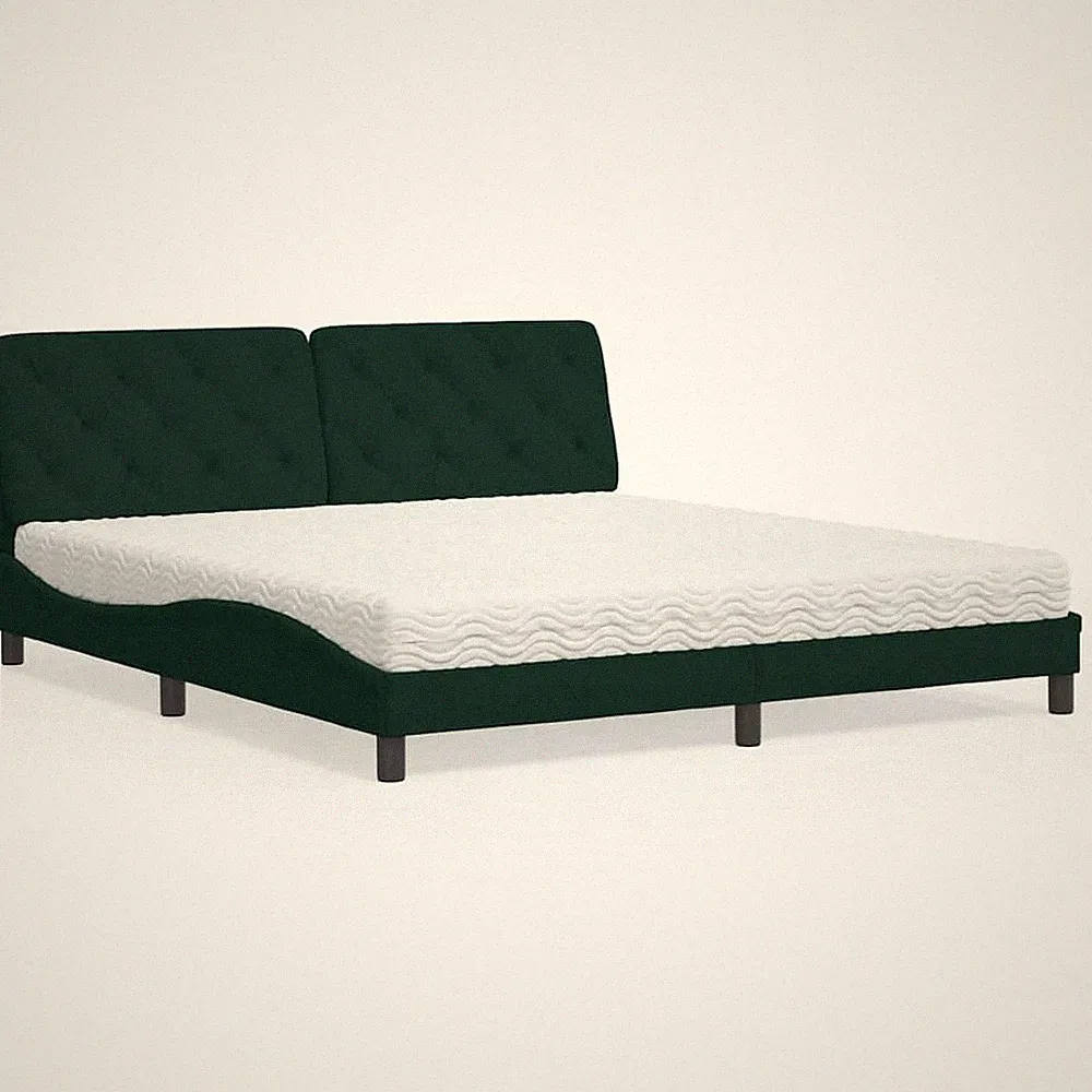 Bett Polsterbett Bettgestell Schlafzimmerbett Matratze Lattenrost Samt vidaXL