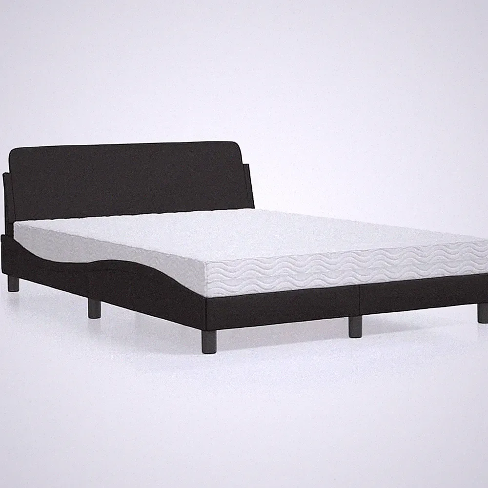 Bett Polsterbett Kunstlederbett Bettgestell mit Lattenrost Matratze vidaXL