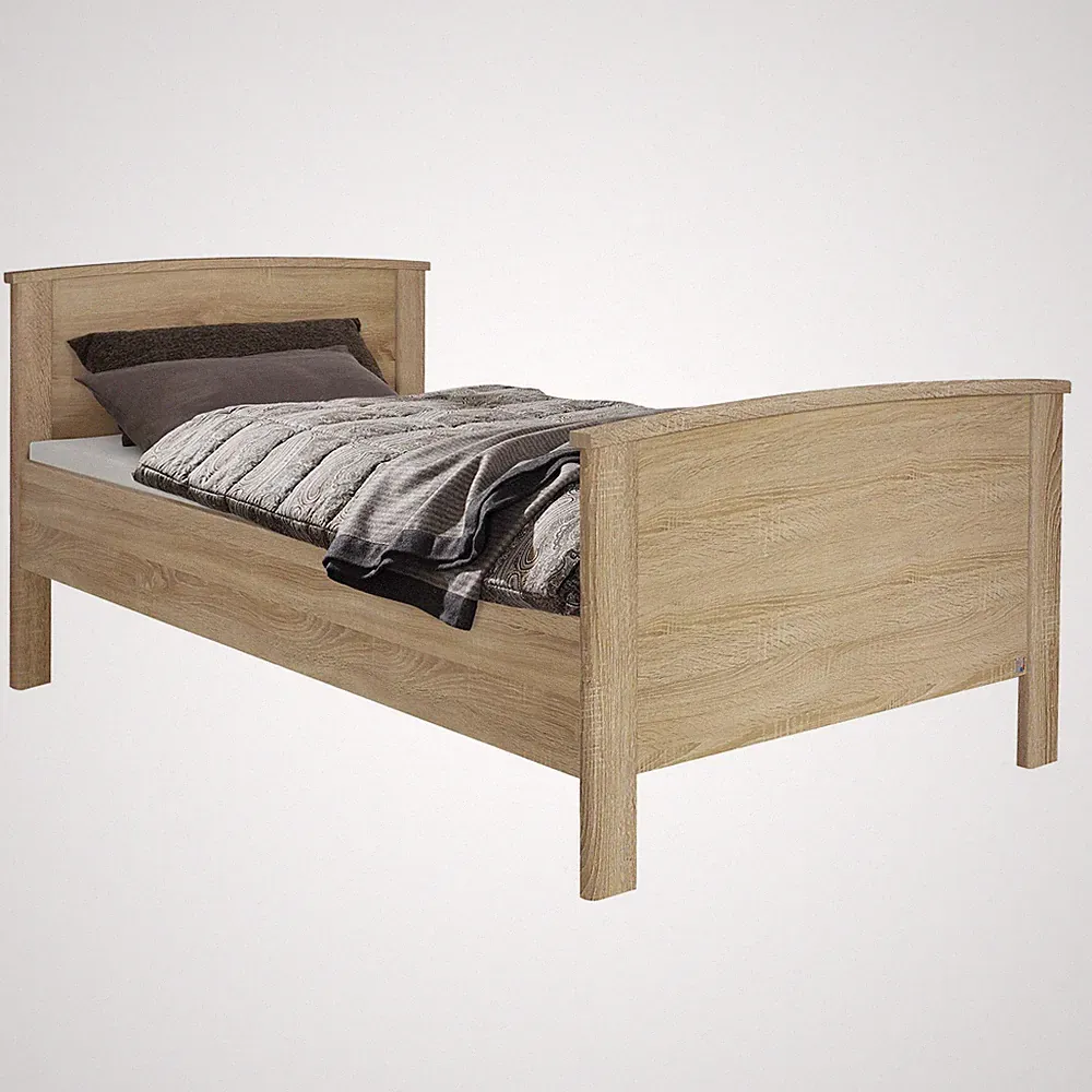 Bett - Sonoma Eiche - 100x200 cm Bettgestell Gästebett
