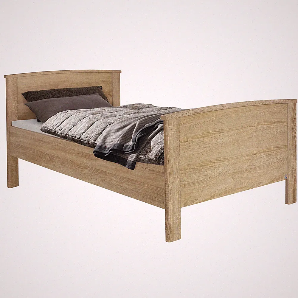 Bett - Sonoma Eiche - 100x200 cm Bettgestell Gästebett