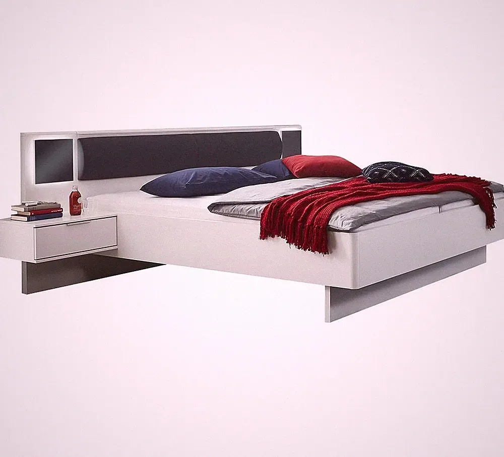 Bettanlage Valencia Futonbett 180x200cm Farbe wählbar mit Beleuchtung