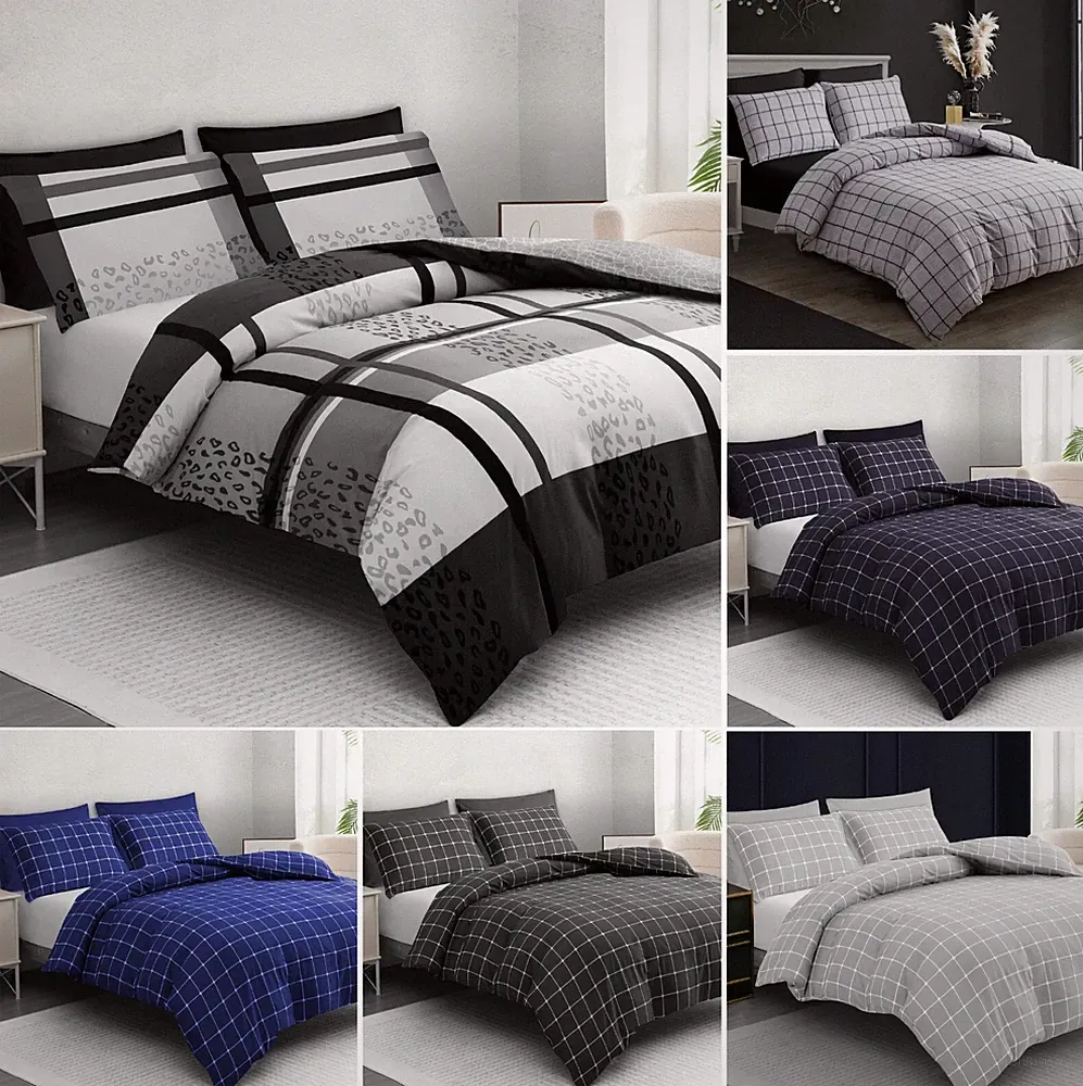 Bettbezug Set Doppel Wende Luxus Steppdecke Bezug Set Bettwäsche Set King Size