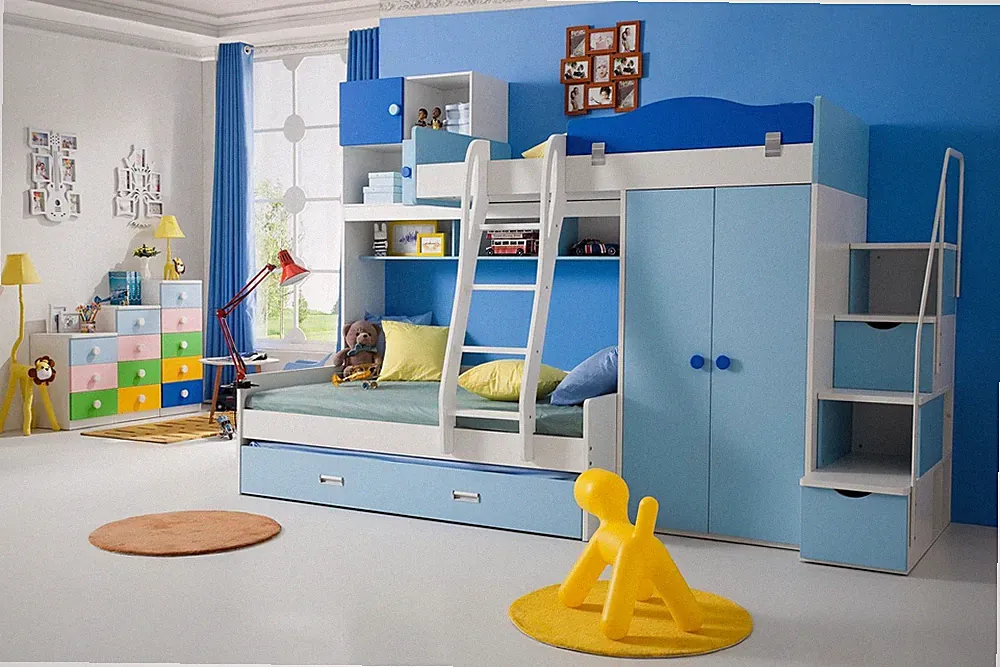Betten Hochbett Echtes Holz Kinder & Jugend Zimmer New Doppelstock Bett Etagen