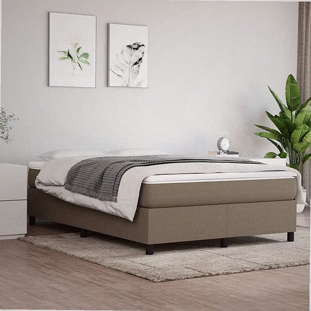 Bettgestell Bettrahmen Lattenrost Polsterbett Bett Schlafzimmerbett Stoff vidaXL