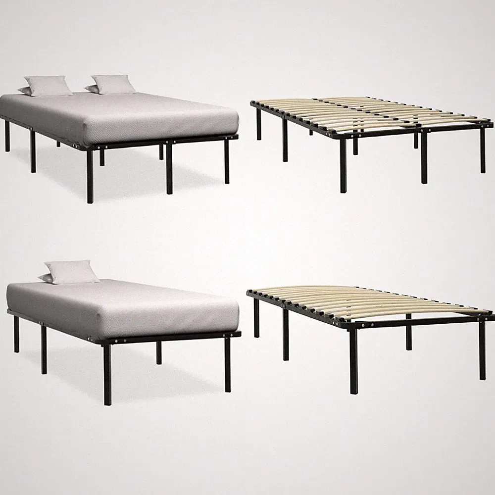 Bettgestell Einzelbett Bettgestell Singlebett Gästebett Metallbett Bett Metall
