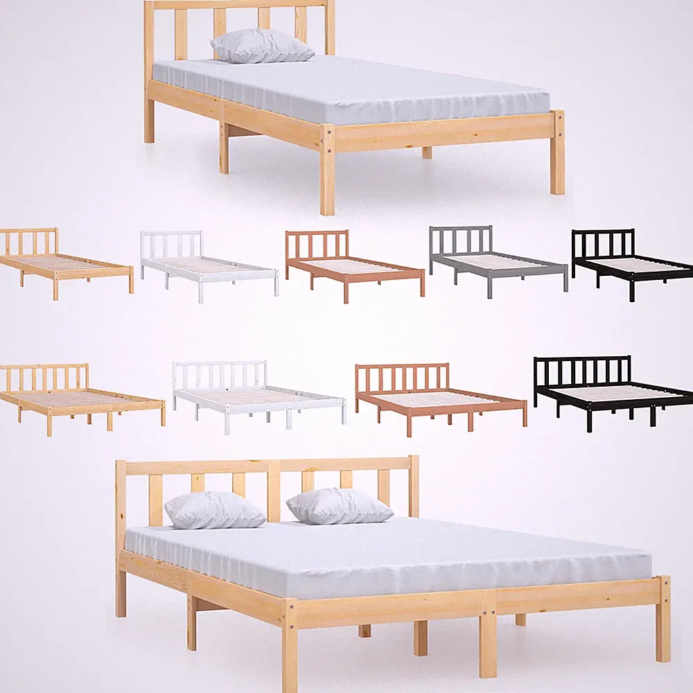 Bettgestell Lattenrost Massivholzbett Holzbett Doppelbett Einzelbett Bettrahmen