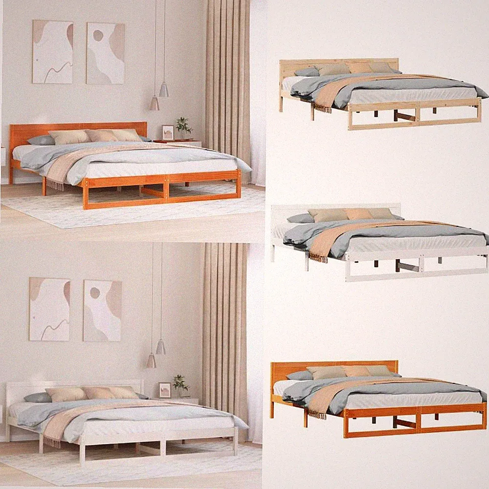 Bettgestell Massivholz Bett Massivholzbett Bettrahmen Doppelbett Einzelbett
