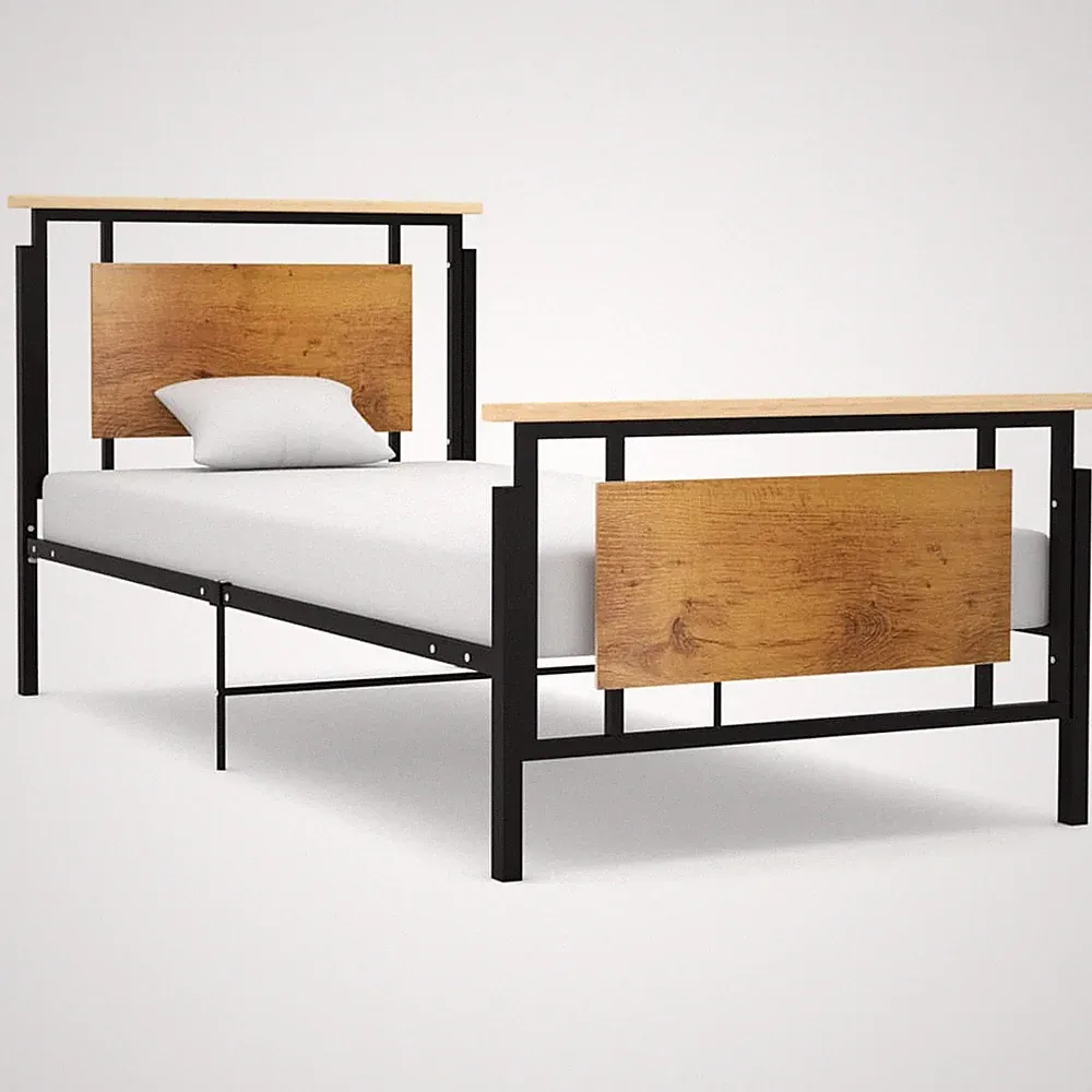 Bettgestell Metallbett Bett Einzelbett Schlafzimmer 90/100x200cm vidaXL