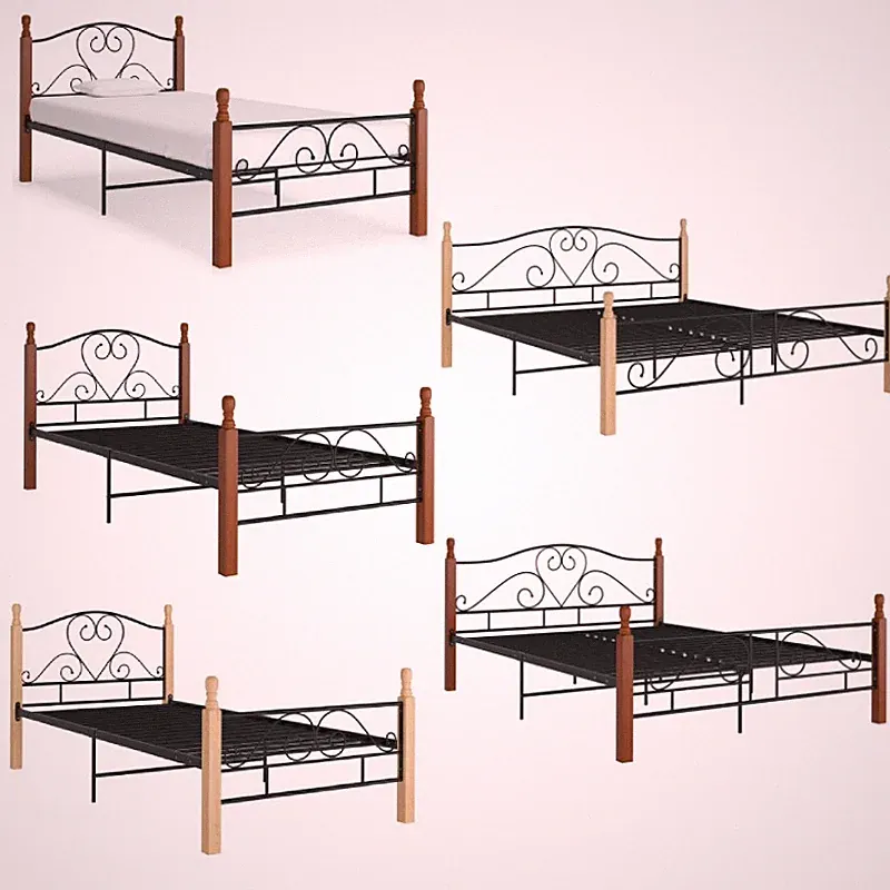 Bettgestell Metallbett Bettrahmen Gästebett Schlafzimmerbett Metall Bett