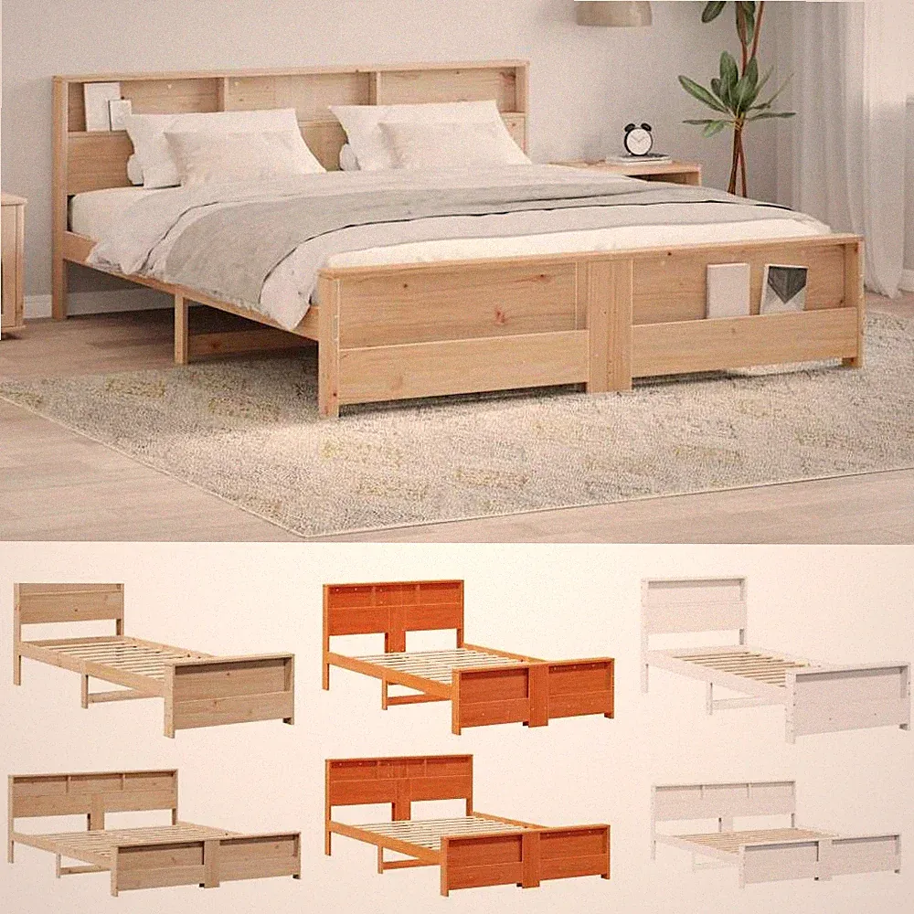 Bettgestell mit Kopfteil Schlafzimmermöbel Stauraumbett Einzelbett Doppelbett DE