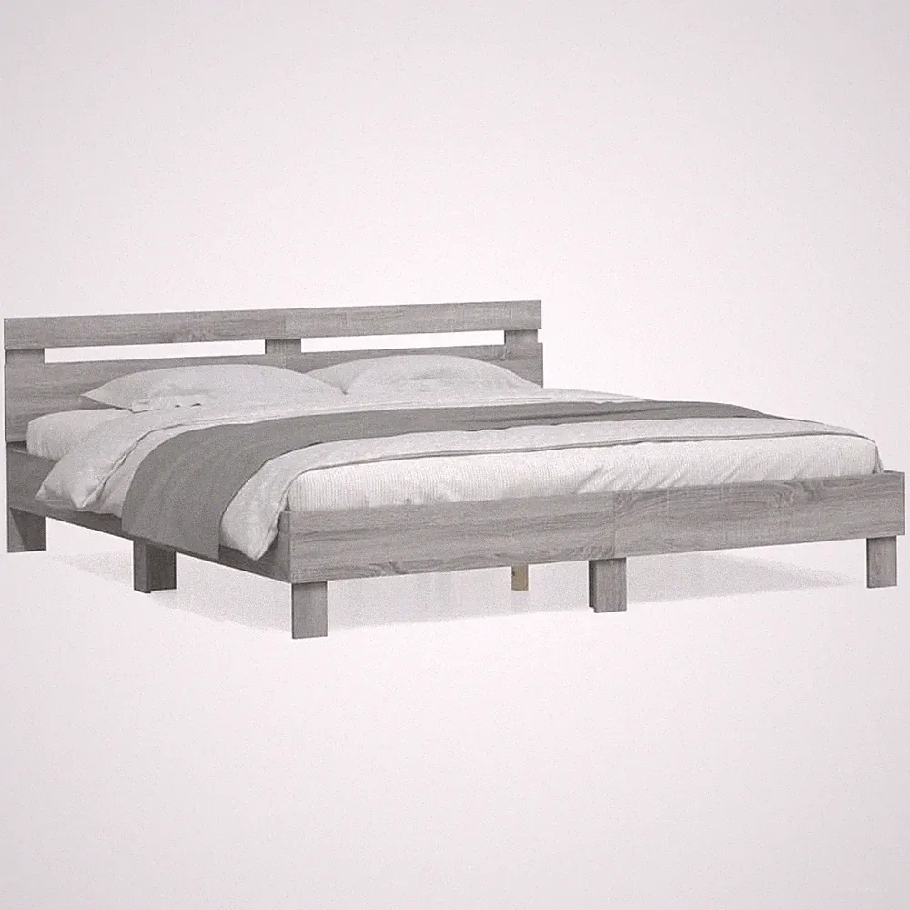 Bettgestell mit Lattenrost Kopfteil Einzelbett Doppelbett Bettrahmen Gästebett